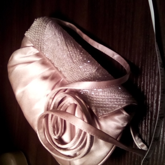 Caparros Clutch/Purse Tan with Sequence/Beads - Picture 4 of 8